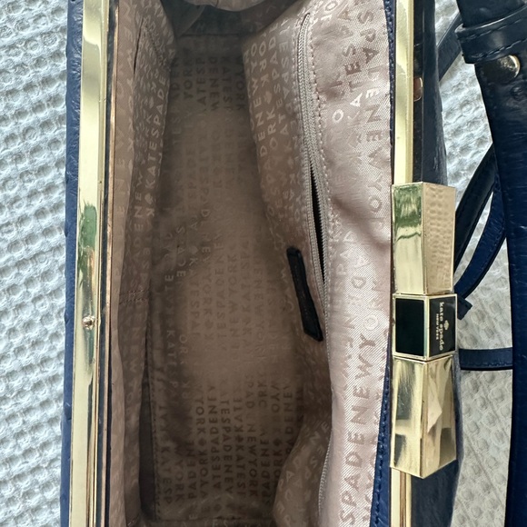 Kate Spade Ostrich Leather Satchel. Madeline - Picture 6 of 6